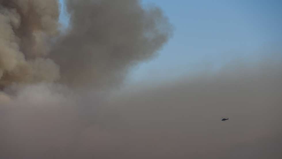 Wildfires rage in Southern Portugal