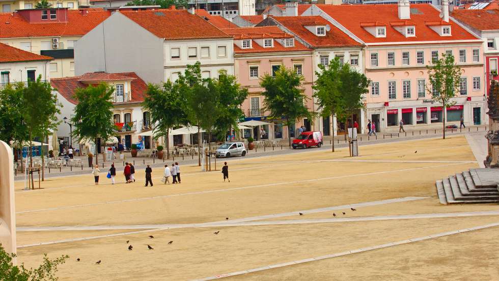 Alcobaça, 25th Abril Square, Estremadura, Leiria district, Portugal