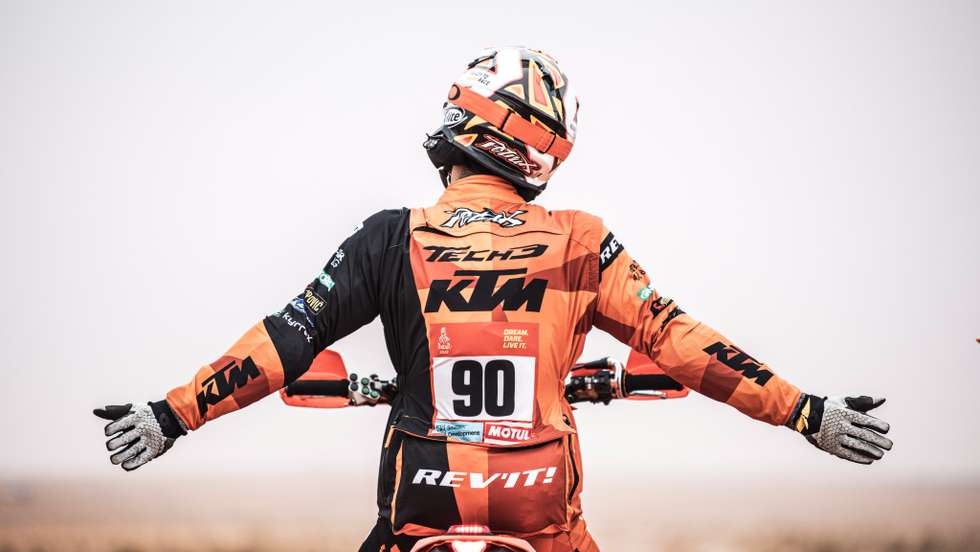 Petrucci, aos 31 anos, não permaneceu no MotoGP mas está a destacar-se no Dakar