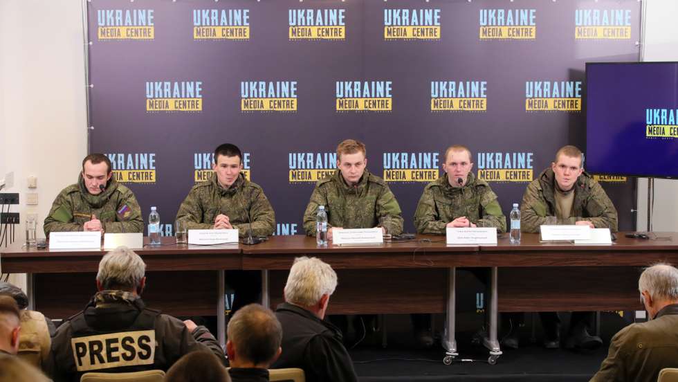Briefing of Russian conscripts in Kyiv