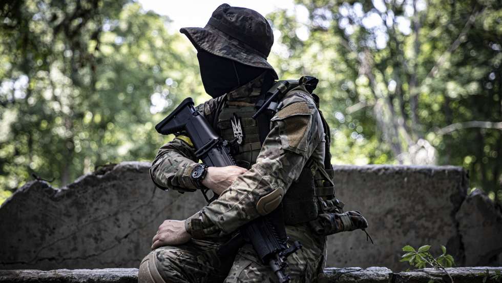 Military tactical training of Ukrainian special operations team
