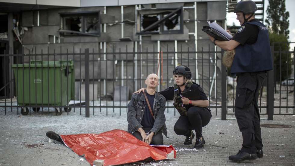 Russian strike kills three people in Kharkiv