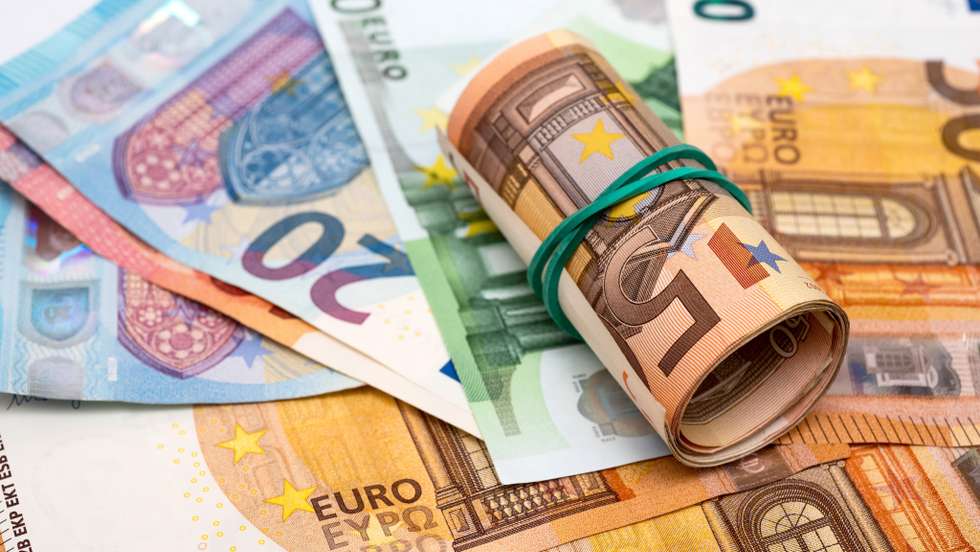 In this photo illustration 10, 50 and 20 Euros banknotes