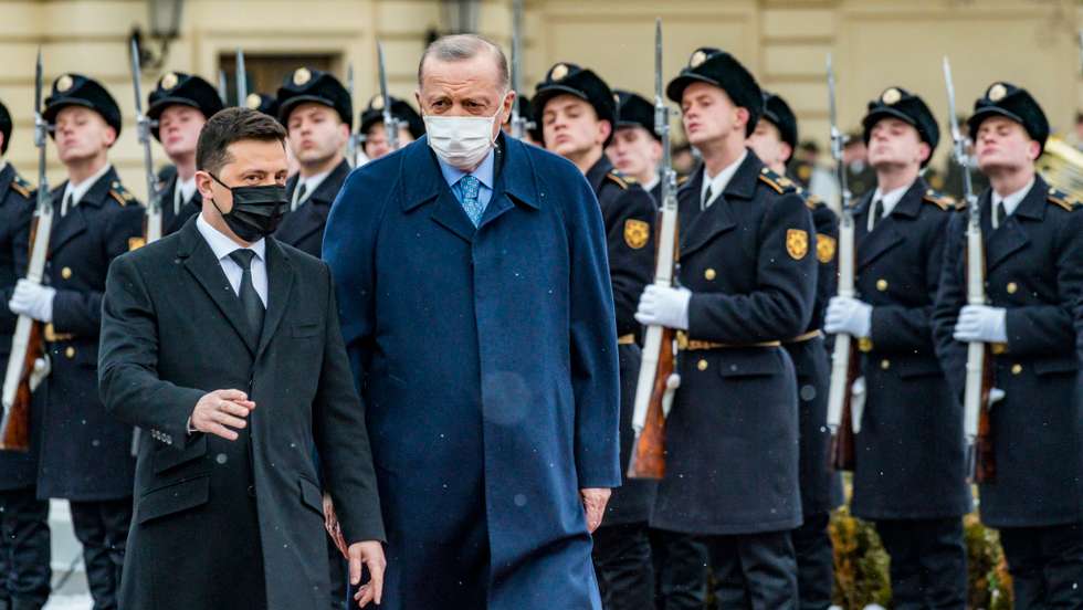 Turkey's President Recep Tayyip Erdogan Visits Kyiv