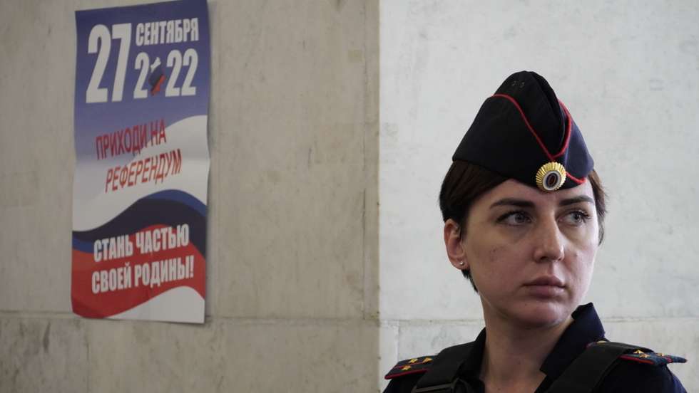 Referendum on joining of Russian-controlled regions of Ukraine to Russia in Rostov