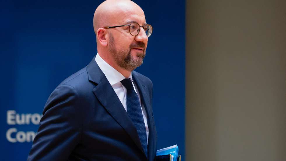 European Council president Charles Michel at the European