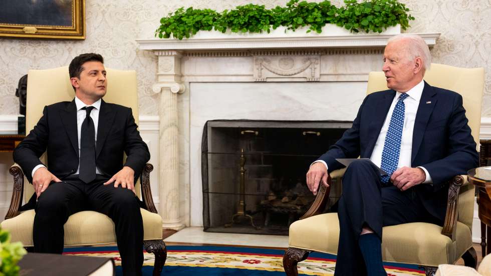 President Biden Welcomes Ukrainian President Zelensky To The White House