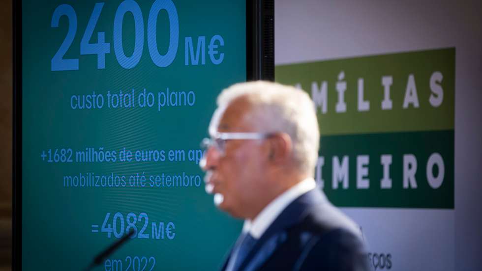 António Costa anunciou um plano de apoio aos portugueses num total de 2.400 milhões de euros