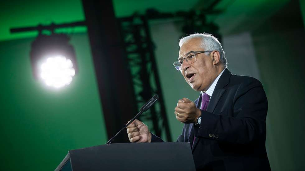 Campanhas para as eleições legislativas de 2022: Ação de campanha de António Costa, candidato pelo PS a primeiro-ministro, em Beja e em Faro. Beja e Faro, 19 de janeiro de 2022. JOÃO PORFÍRIO/OBSERVADOR