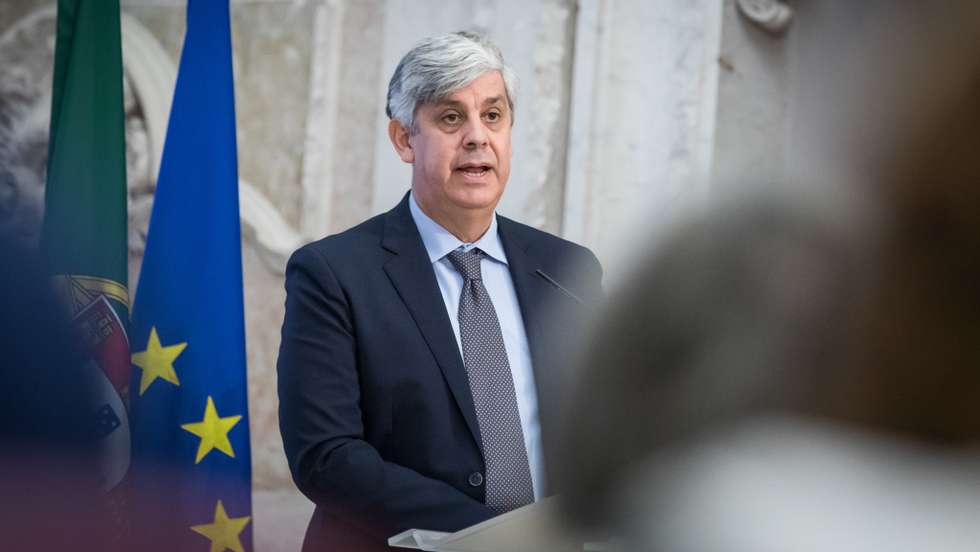 Sessão solene comemorativa do 175.º aniversário do Banco de Portugal. Com a presença do Governador do Banco de Portugal, Mário Centeno; Presidente do Banco Central Europeu, Christine Lagarde; Primeiro-ministro, António Costa. Cerimónia realizou-se no Museu do Dinheiro. Lisboa, 3 de novembro de 2021. JOÃO PORFÍRIO/OBSERVADOR