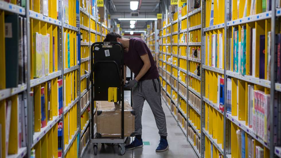 Amazon's Italian Fulfillment Centre Prepares For Black Friday