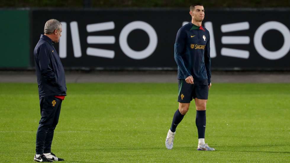 Portugal's football team training session ahead of Qatar 2022 World Cup