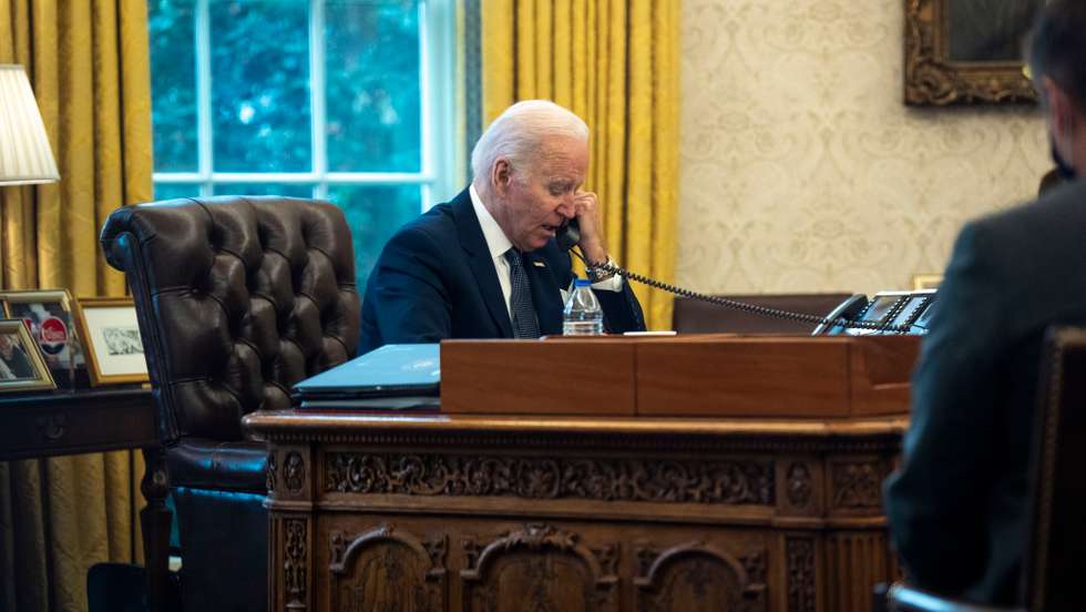 President Biden Speaks With Ukrainian President Zelensky In Oval Office Call