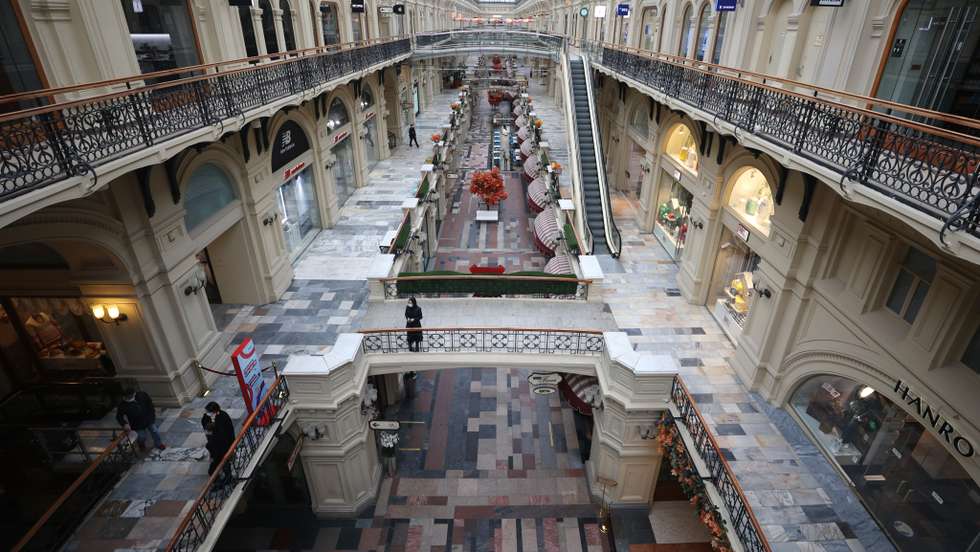 Moscows GUM department store amid COVID-19 lockdown