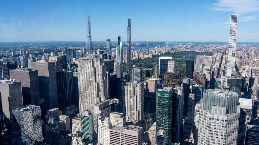 Vista aérea da cidade de Nova Iorque