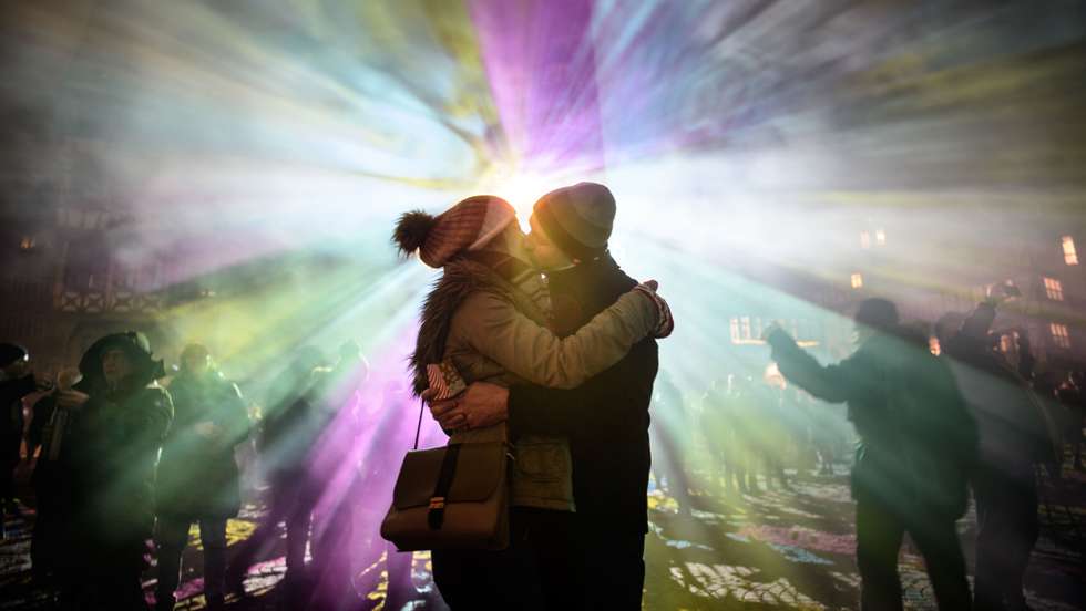 Luminale Festival Illuminates Frankfurt Buildings