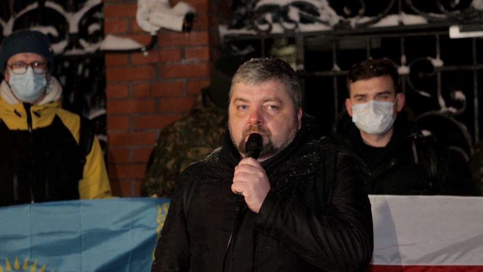 Action of solidarity with Kazakhstan held in Kyiv