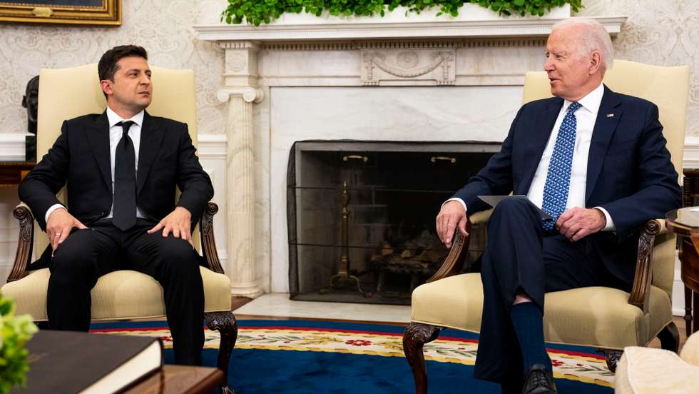 President Biden Welcomes Ukrainian President Zelensky To The White House