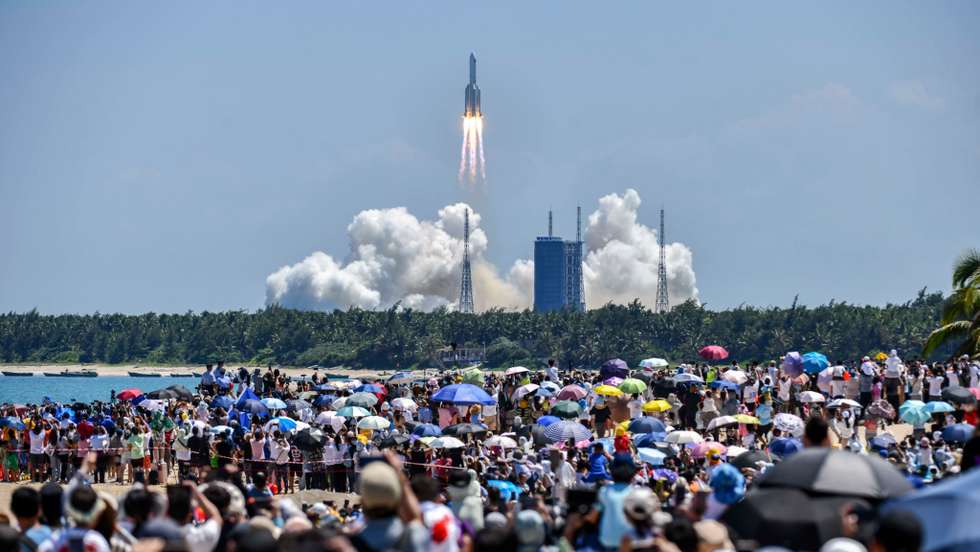 China Launches Wentian Lab Module
