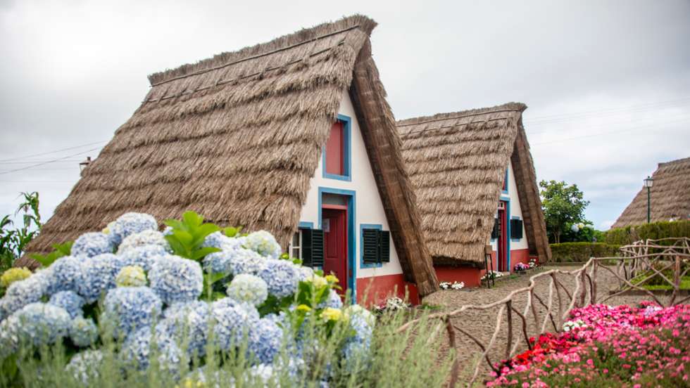 Traditional cottage in Santana Madeira, Portugal