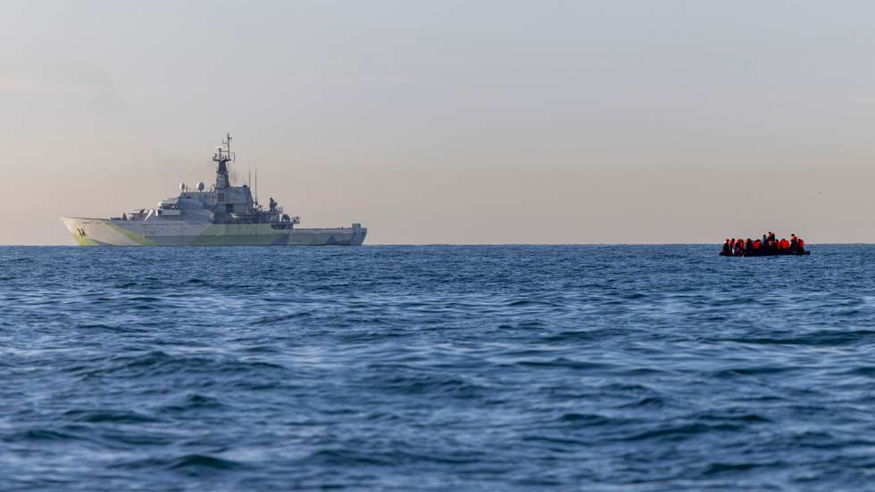 Border Force Rescue Asylum Seekers In The English Channel