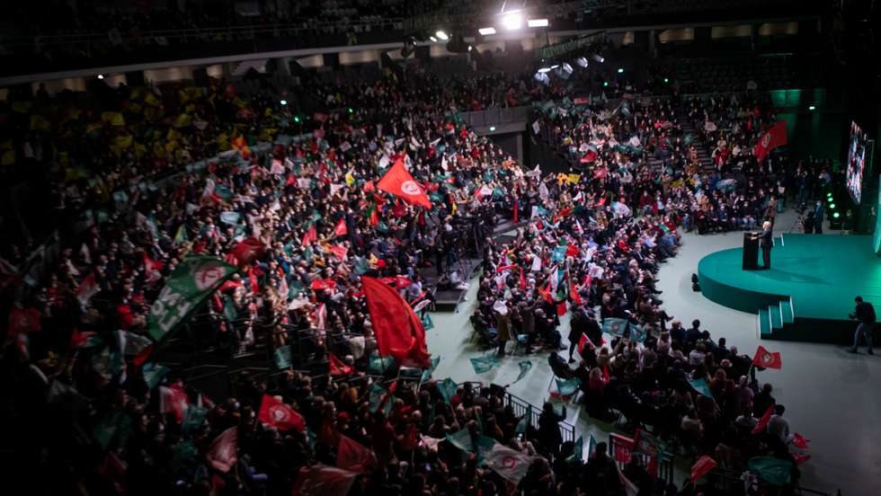Campanhas para as eleições legislativas de 2022: Comício de encerramento de campanha do Partido Socialista, António Costa, secretário-geral do PS e candidato a primeiro-ministro. Pavilhão Rosa Mota. As eleições legislativas realizam-se no próximo dia 30 de janeiro de 2022. Porto, 28 de janeiro de 2022. JOÃO PORFÍRIO/OBSERVADOR