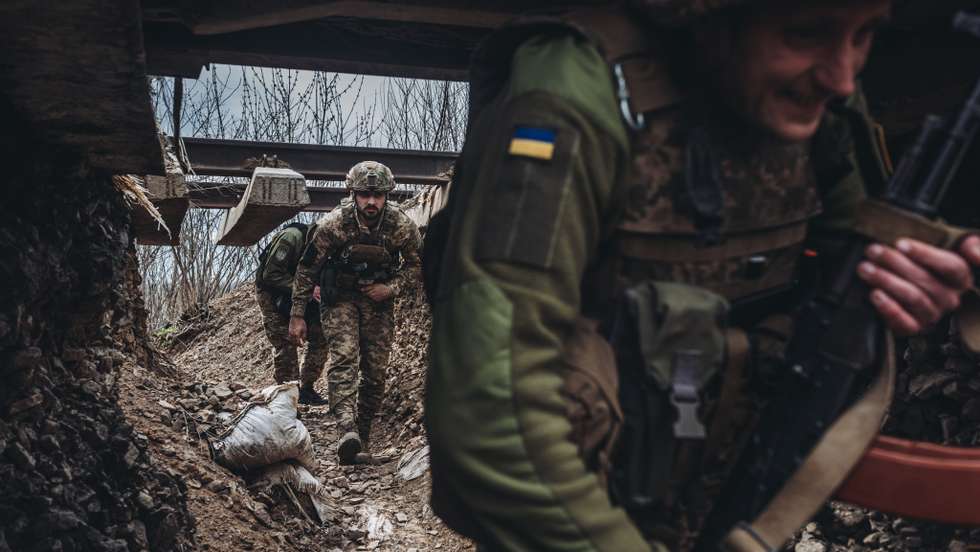 Ukrainian frontline in Donbass