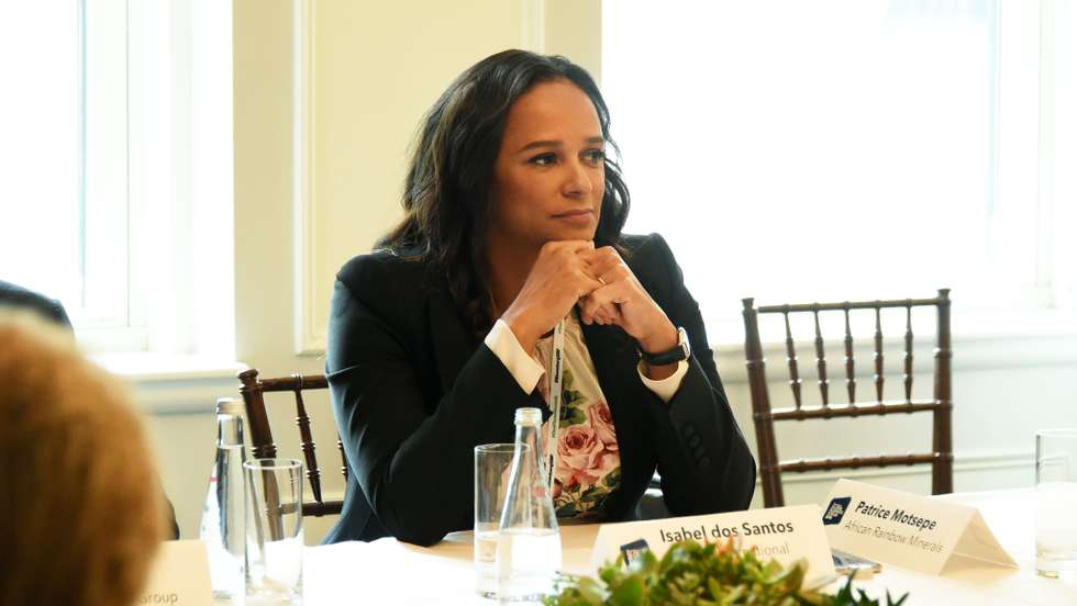 Isabel dos Santos At Roundtable Discussion On Business Evolution In Energy At Bloomberg Global Business Forum