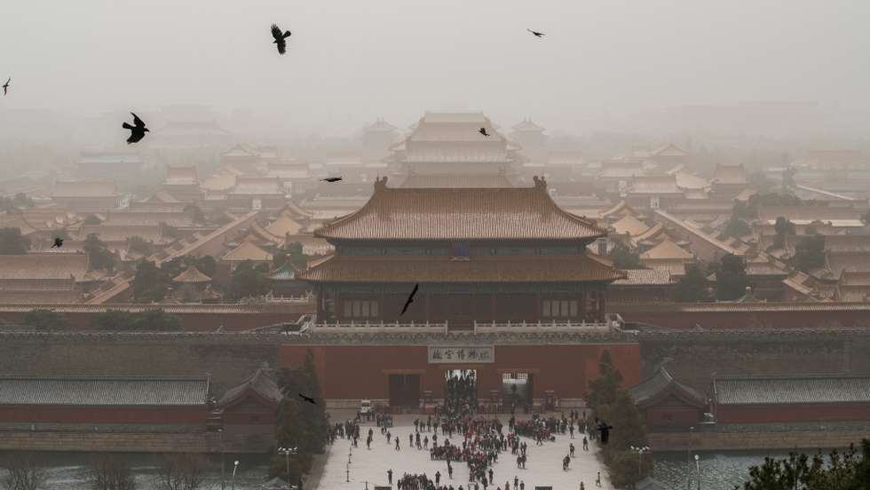 Beijing And Northern China Hit By Sandstorm