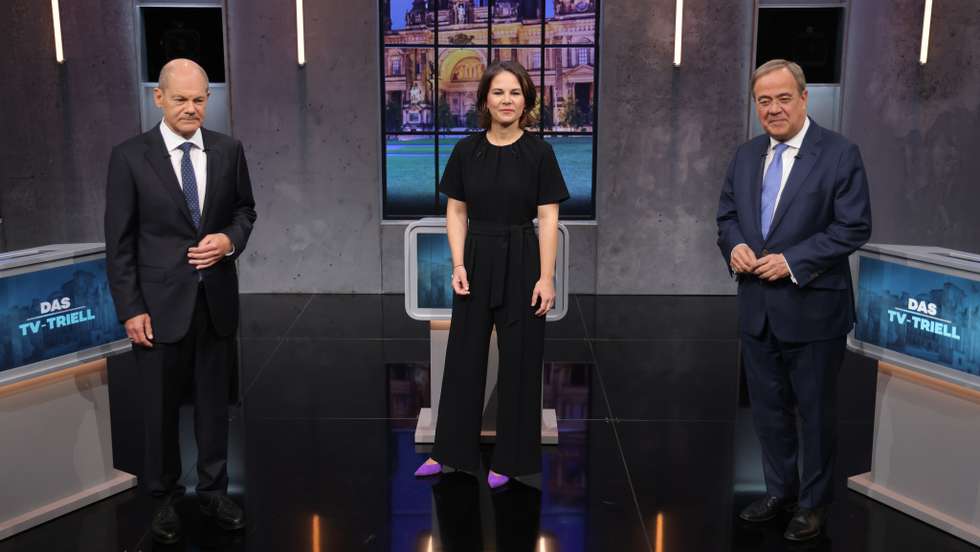 Chancellor Candidates Meet For Final "Triell" Televised Debate