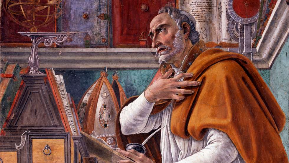 Detail of Saint Augustine in His Study by Sandro Botticelli