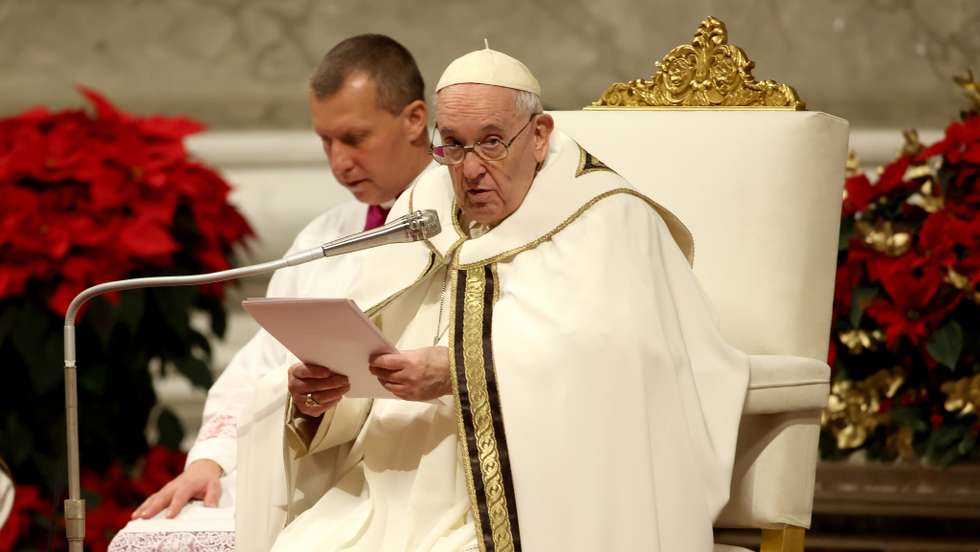 Pope Francis Celebrates Christmas Night Mass