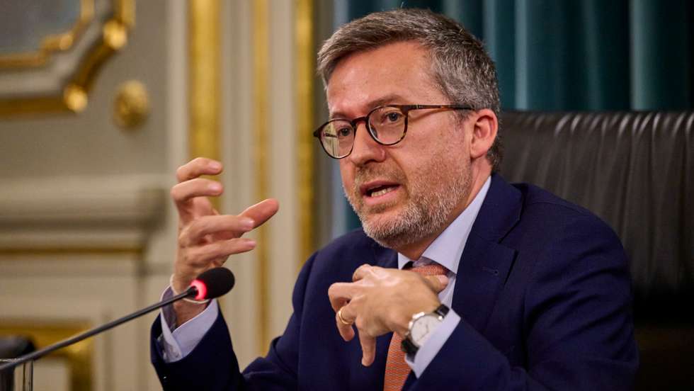 Lisbon Mayor Carlos Moedas With Associação Da Imprensa Estrangeira Em Portugal AIEP