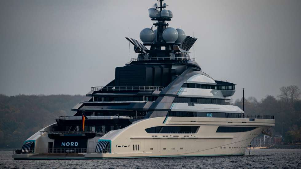 Superyacht "Nord" in the Kiel Fjord
