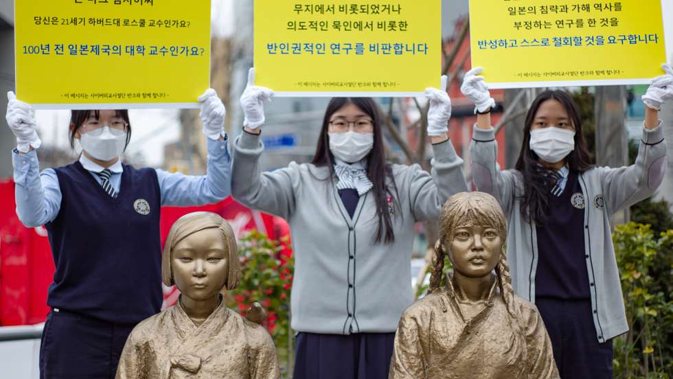 Rally Condemns Harvard Law School Professor John Mark Ramseyer