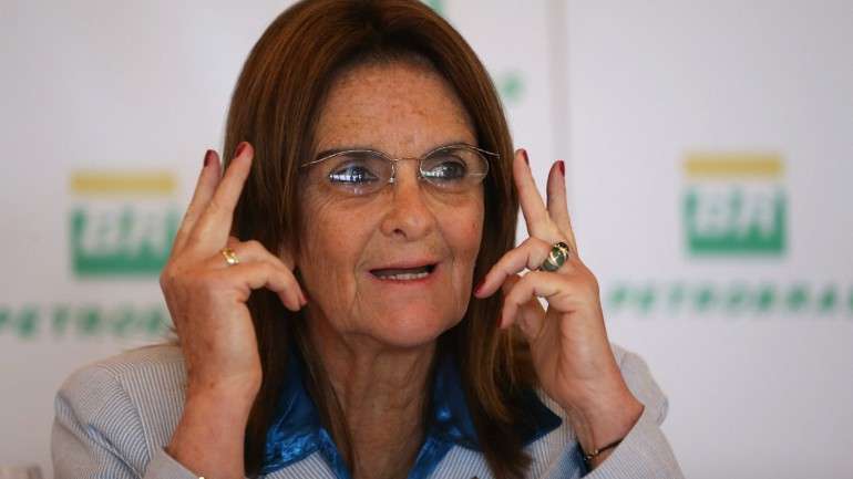 A presidente da petrolífera brasileira, Maria das Graças Foster