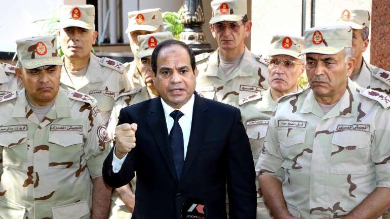 O Presidente do Egito, Abdel Fattah al-Sisi