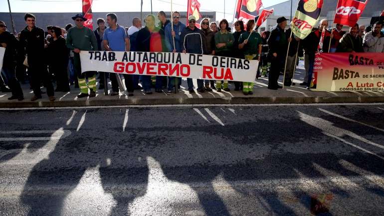 Manifestação em Lisboa pela manutenção das 35 horas de trabalho