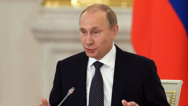 A mensagem foi divulgada pela presidência russa