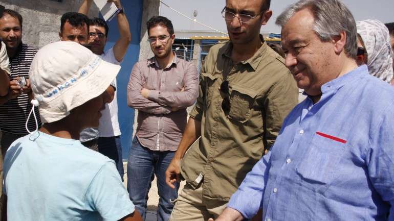 Guterres é o Alto Comissário das Nações Unidas para os refugiados