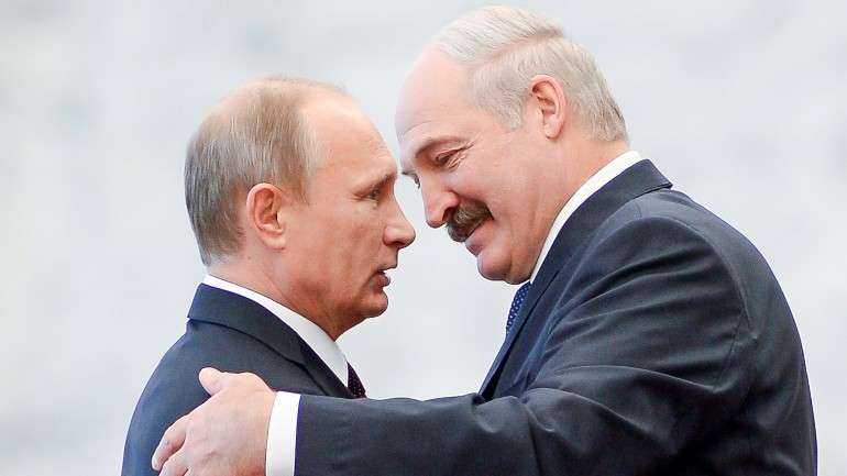 Vladimir Putin e Alexander Lukashenko