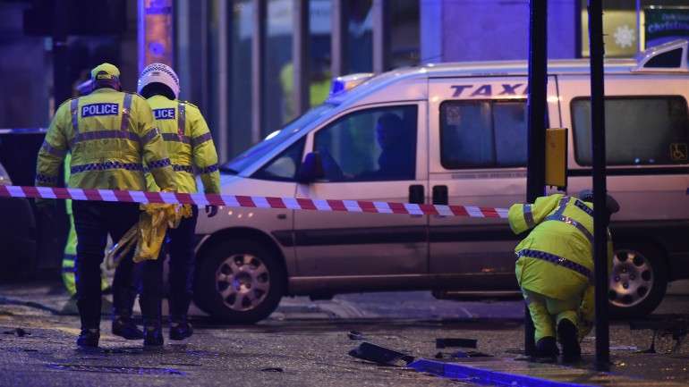 O acidente ocorreu ao início da tarde em Glasgow.