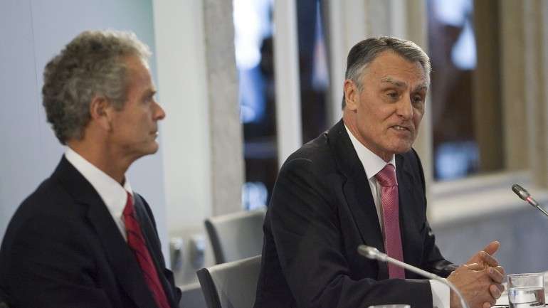Filipe de Botton, presidente do Conselho da Diáspora, com Aníbal Cavaco Silva, presidente da República