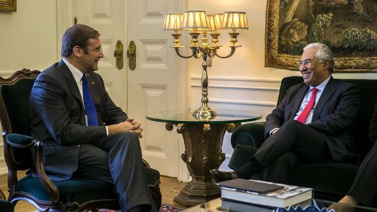 Foi a primeira vez que Passos e Costa se reuniram oficialmente