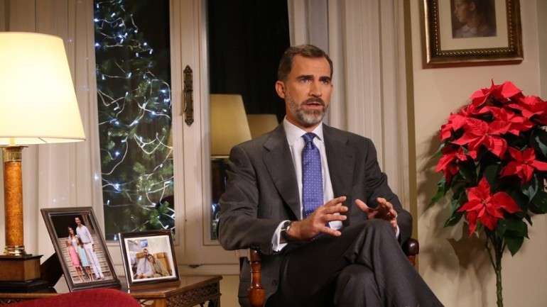 Felipe VI fez a sua primeira mensagem de Natal como rei de Espanha na quarta-feira