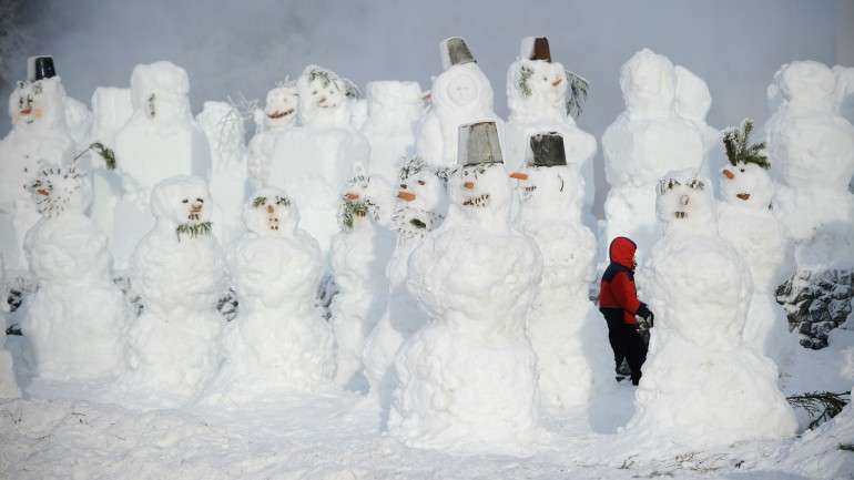 Bonecos de neve foram proibidos na Arábia Saudita