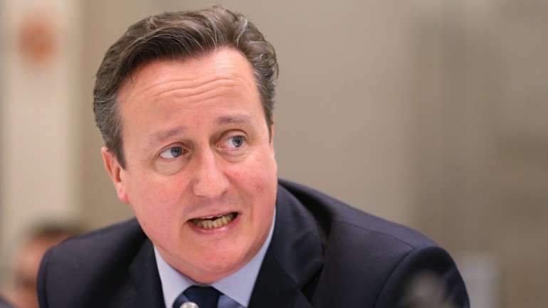 Cameron aproveitou a mensagem como campanha eleitoral