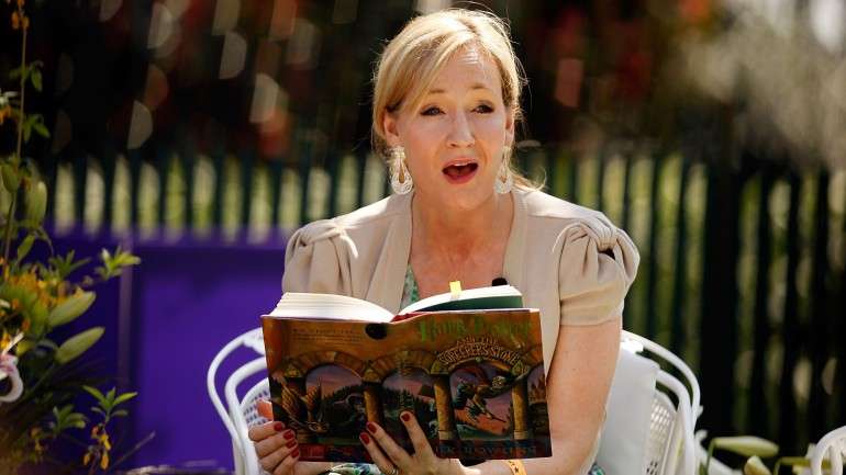 A autora J.K. Rowling