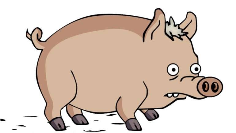 O "Spider Pig", dos Simpsons, também não pode aparecer nas publicações