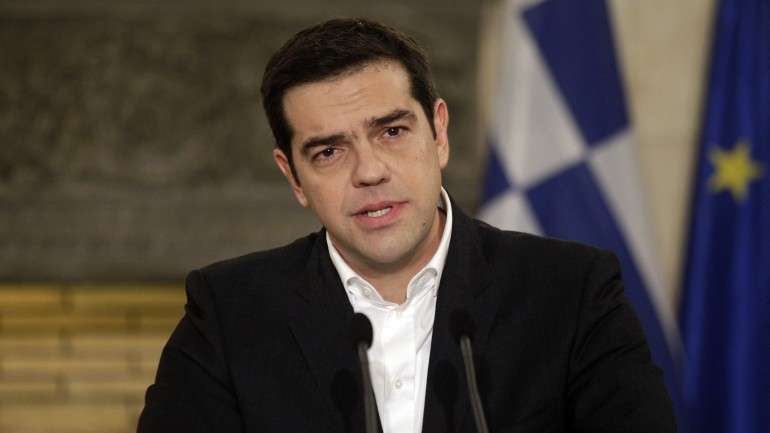 Alexis Tsipras estará com François Hollande e Matteo Renzi